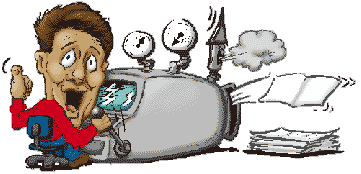 Al at work on his trusty PC.