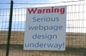 modified warning sign